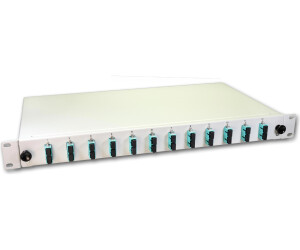 Lightwin LWL Spleißbox 24 Fasern 12x DSC Multimode 50/125µm OM3 Pigtail Kabel (SPBOX 24G50 OM3 DSC)