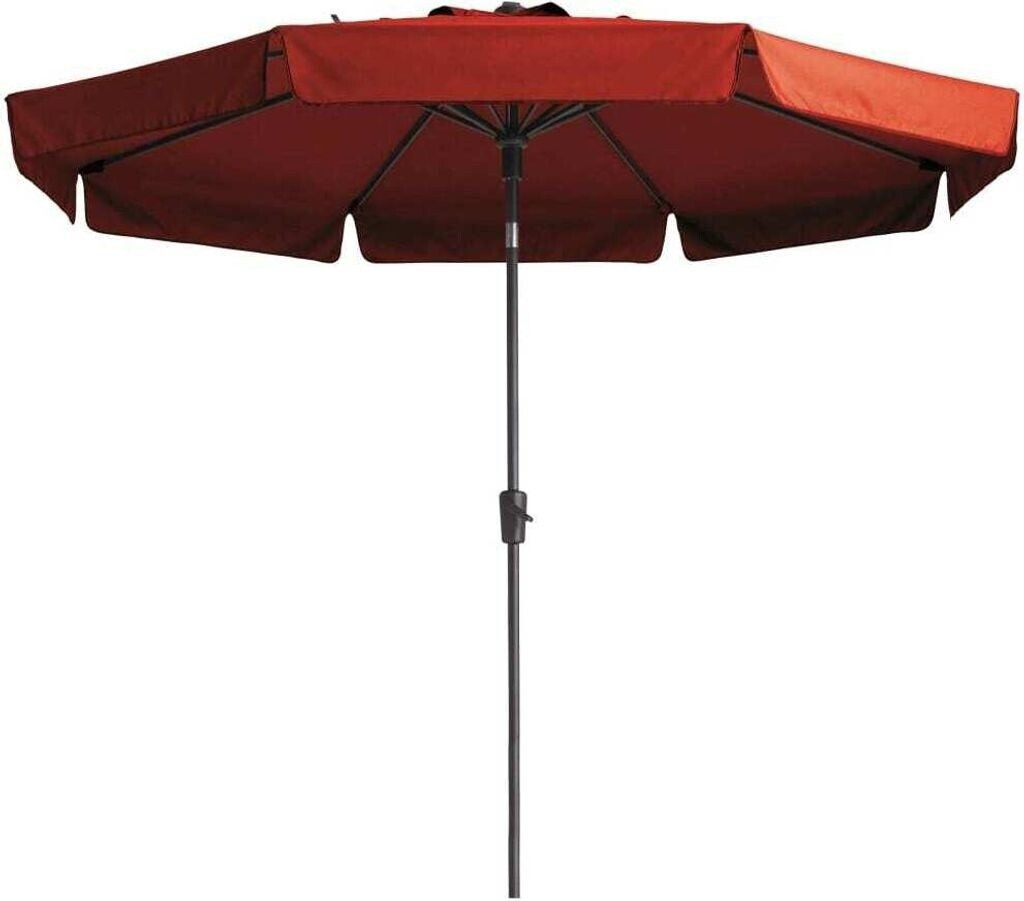 Madison Parasol Flores Ø 300 cm brick red