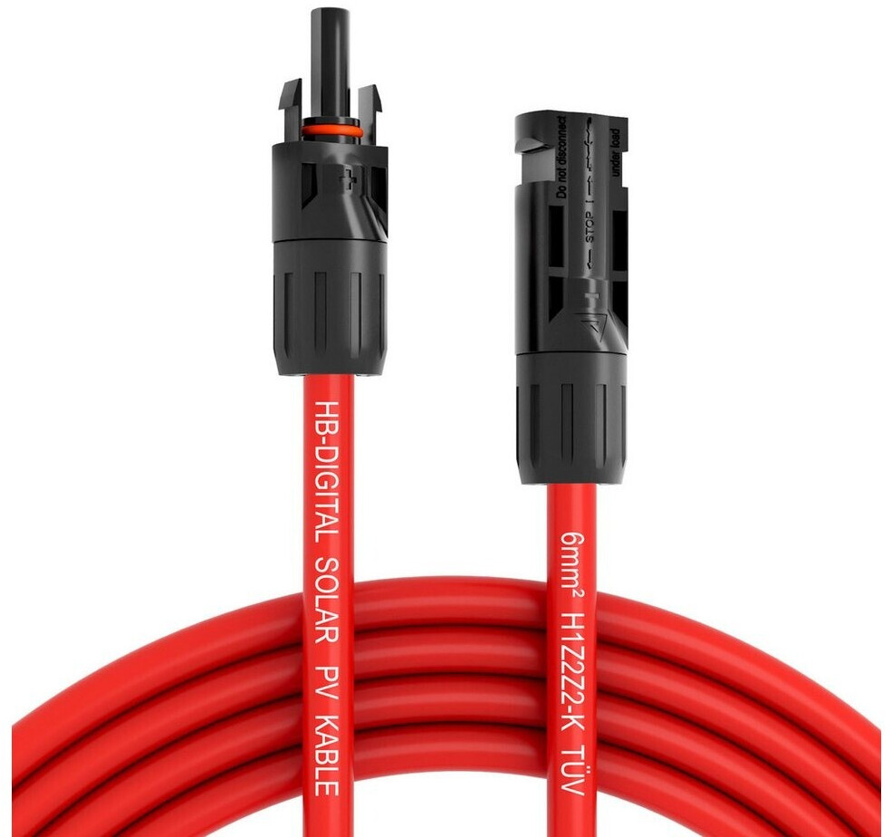 HB-Digital Solar cable 6 mm² H1Z2Z2-K red 12 m