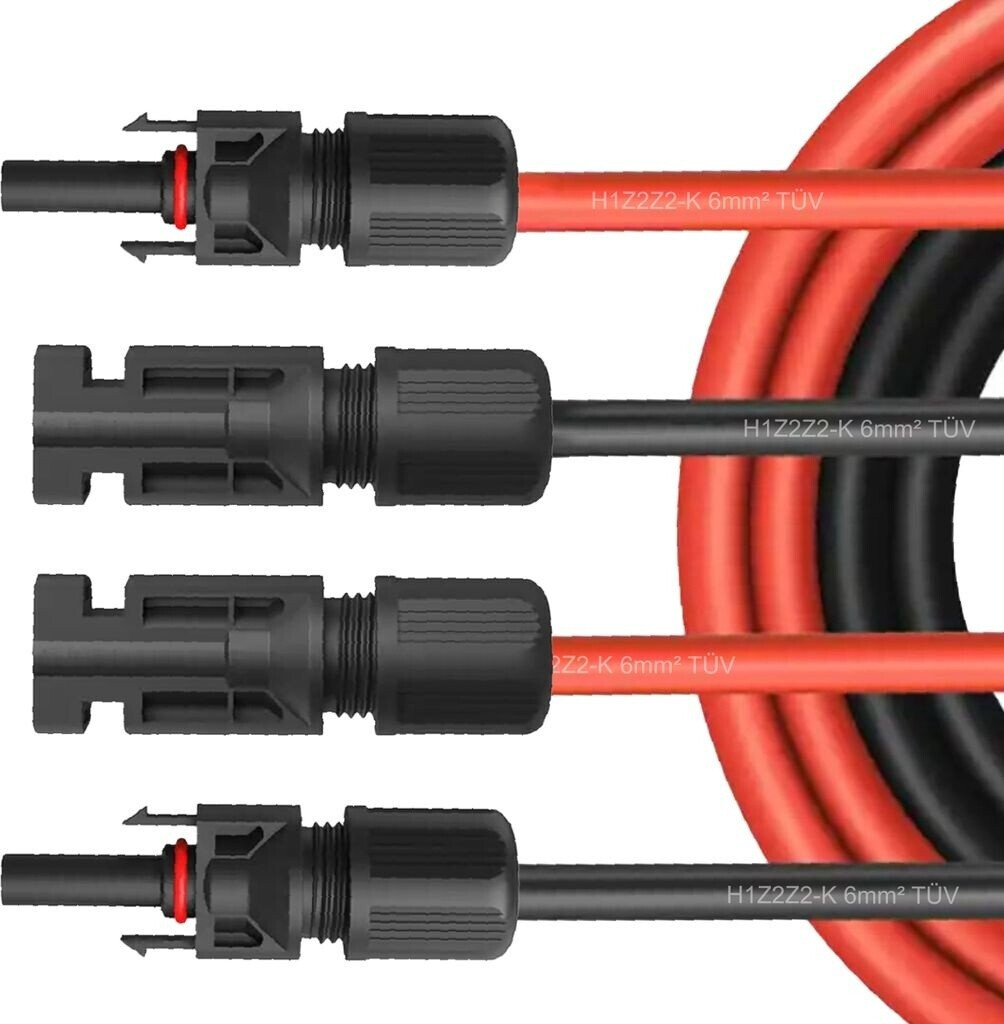 Nauc Solar extension cable with plug 4 mm² 2 x 35 m