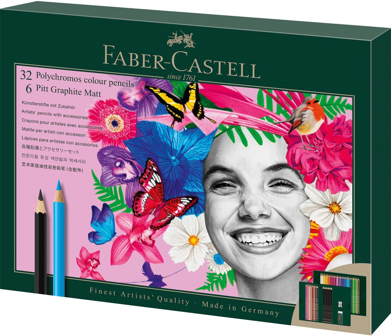 Faber-Castell Polychromos & Pitt Graphite Matt 40 Pcs. (210053)