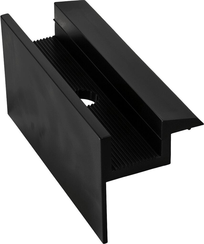 doitBau End clamp for 30mm solar module aluminium black 20 pcs.