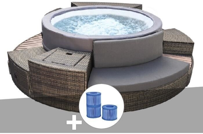 NetSpa Spa rigide Vita Premium 6 places avec mobilier et 3 filtres
