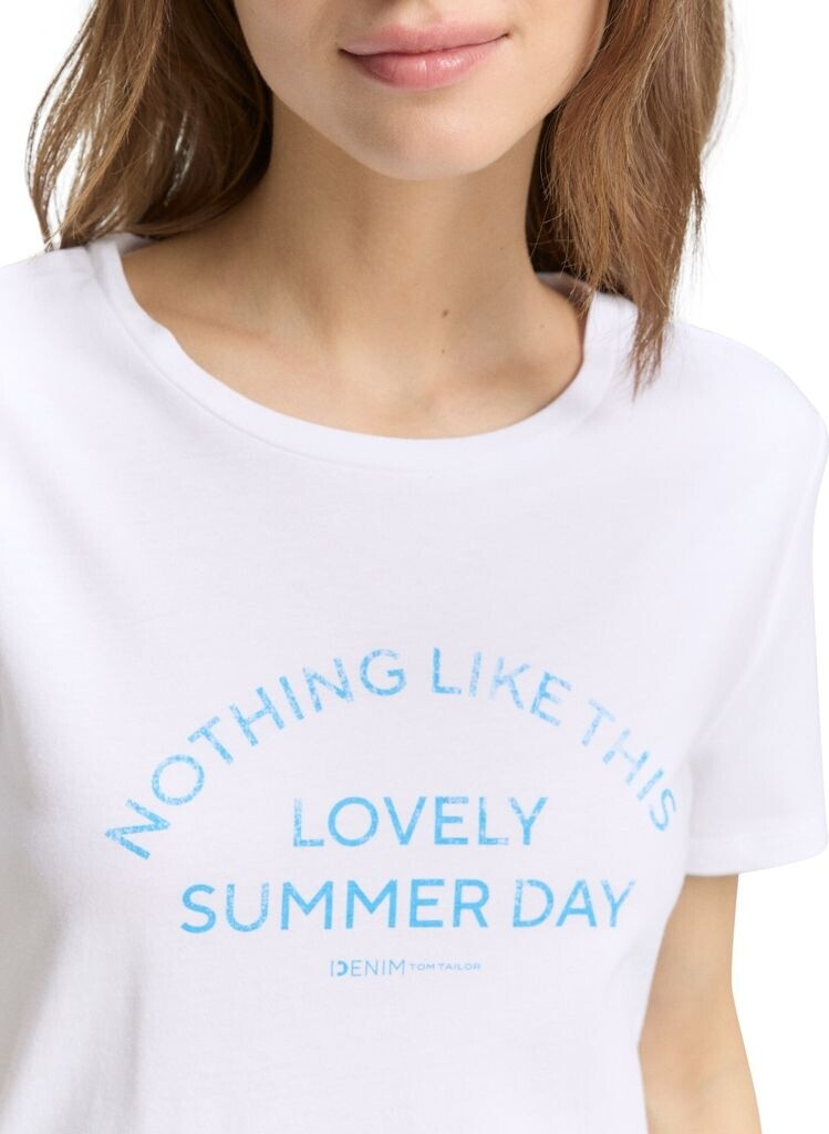 TOM TAILOR Denim T-Shirt con Stampa Donna