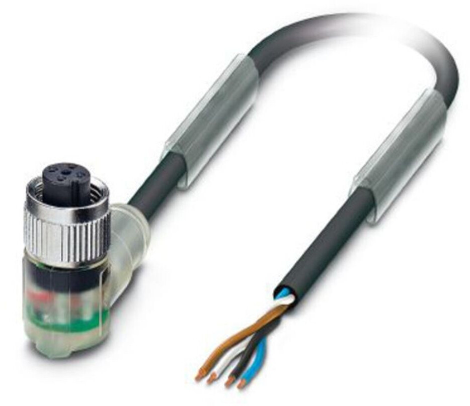 Phoenix Contact Sensor-/Aktor-Kabel M12 (90°) Buchse offen 10.0m (SAC-4P-10,0-PUR/M12FR-3L)