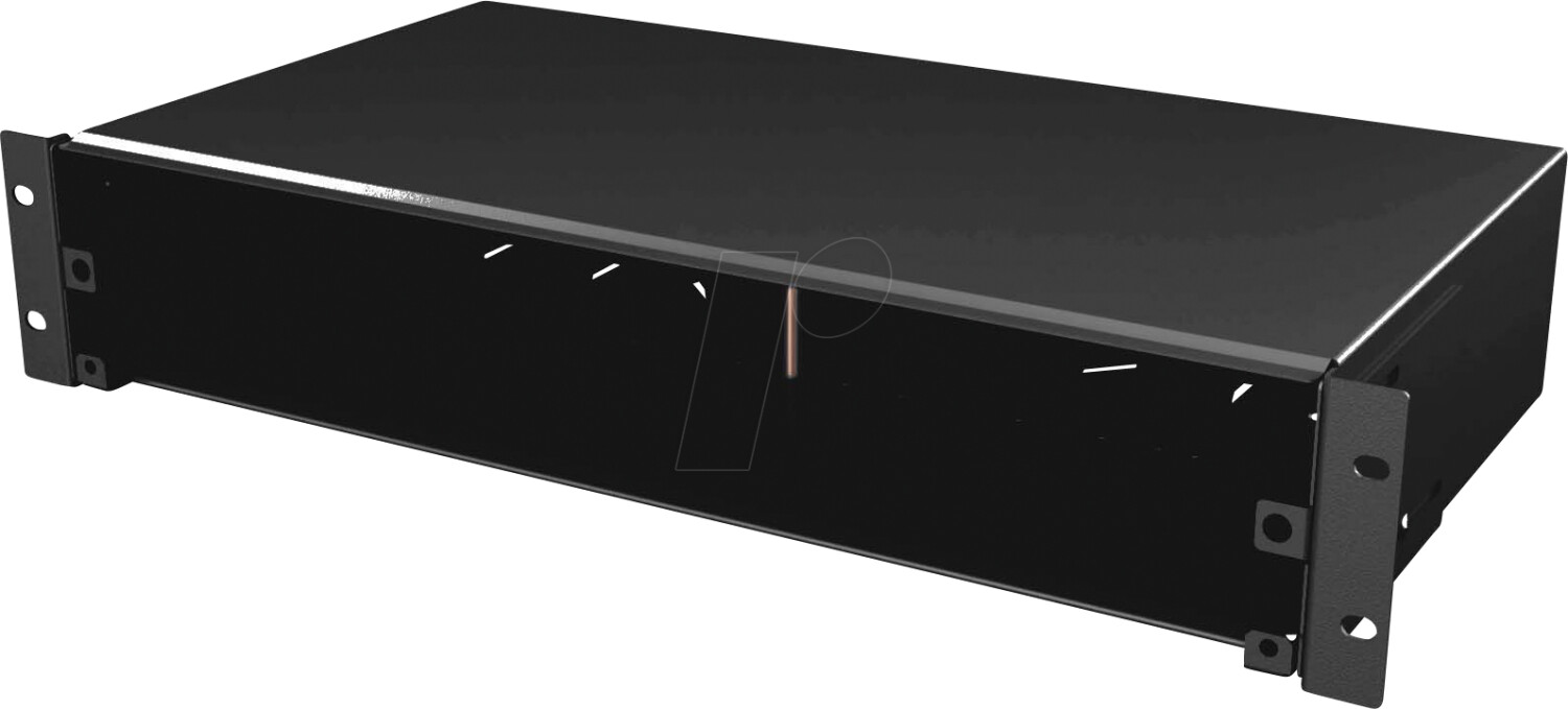 EFB-Elektronik VSB2HE-A-SW Spleißbox ausziehbar 2HE ohne Frontblende unbestückt schwarz