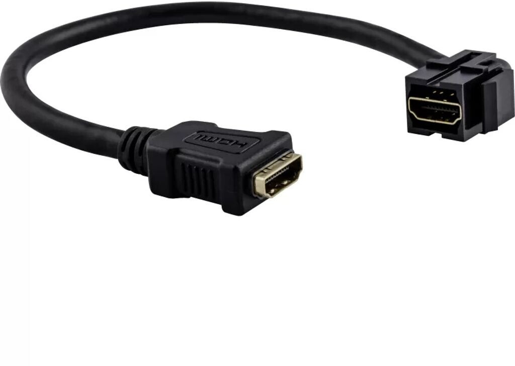 Merten HDMI-Keystone m.Kabelpeitsche sw MEG4583-0002
