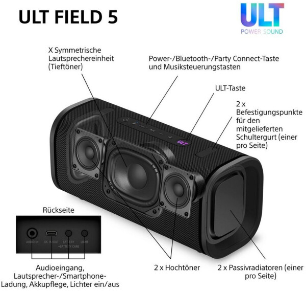 Sony ULT FIELD 5 Black, Bild 9