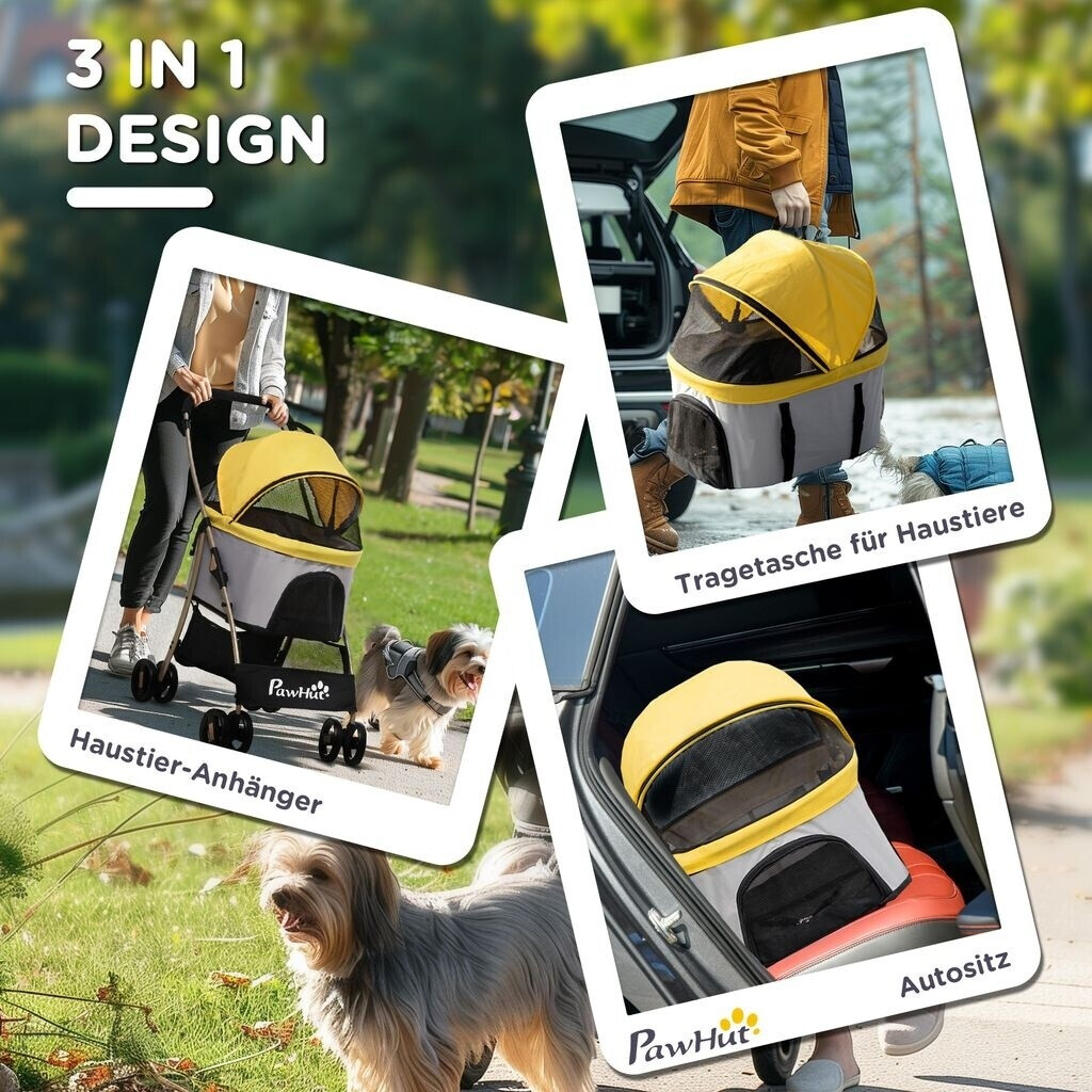 Pawhut Poussette pour chien Pawhut Poussette pour chien