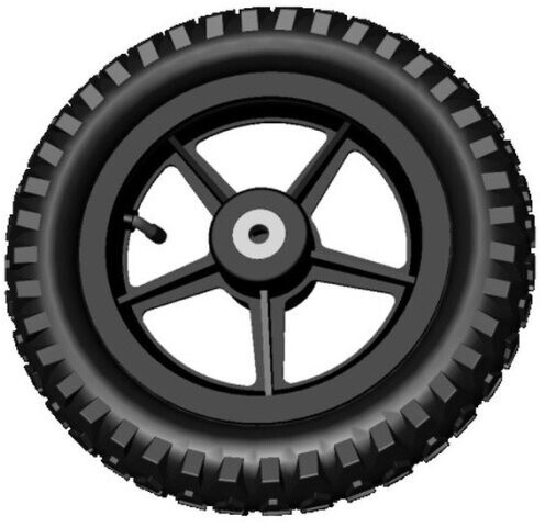 Berg Buddy Rad black 2x Gelände 12.5 x 2.25-8 all terrain