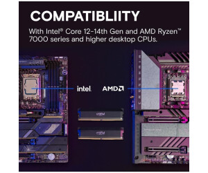 Crucial Pro 64GB Kit DDR5-6400 CL40 ab 749 € | Vergleiche 25