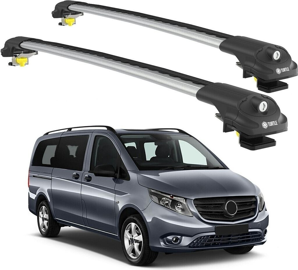 Marchepied TURTLE Pour Mercedes Vito (W447) 2015-2024 - Version Courte Gris | Aluminium Antidérapant