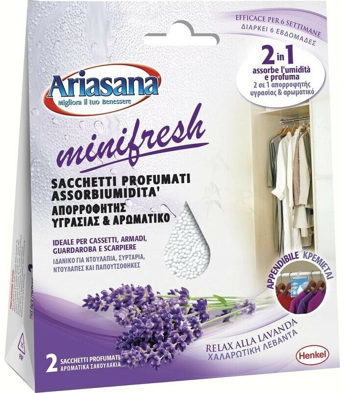 Ariasana Minifresh 2 in 1 (50g x 2) lavandel