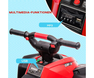 Elektro Quad für Kinder 12V Kinderquad mit 4-Rad-Federung, MP3-Musikplayer