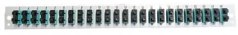 EFB-Elektronik Bestückte Frontblende mit 24 x SC Duplex Kupplung OM3 vertikal (SB-FP-S-24SC-D-V-OM3)