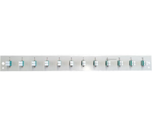 EFB-Elektronik Bestückte Frontblende mit 12 x LC Duplex Kupplung OM3 schwarz (SB-FP-S-12SC-S-OM3)