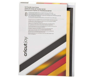 Cricut Grusskarte + Briefpapier Blankokarte Joy 11.4 x 15.9 cm Transfer Schwarz/Weiss (8 Stk.)