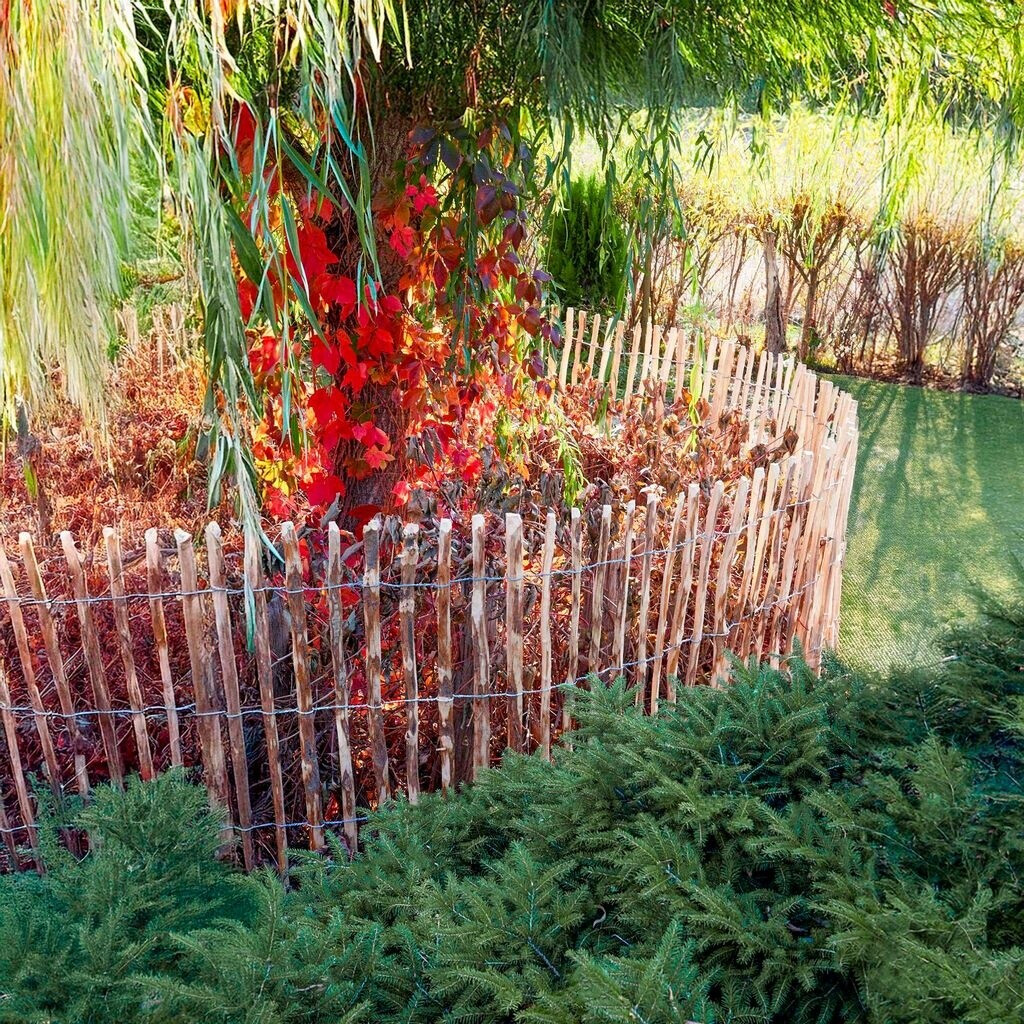 BOGATECO BOGATECO Staketenzaun Haselnuss Kastanie 120x500 cm - view 8