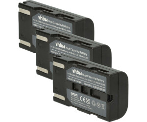vhbw 3x Akku kompatibel mit Samsung SC-D451 SC-D357 SC-D355 SC-D354 SC-D353 SC-D352 SC-D351 Videokamera Camcorder (600 mAh 7,2 V Li-Ion)