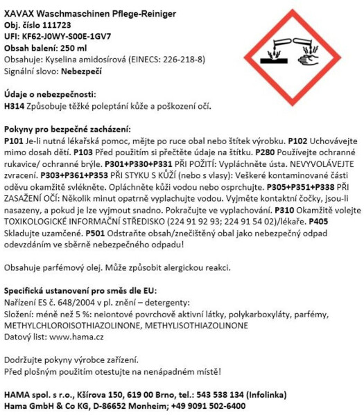 Xavax Waschmaschinen-Pflegereiniger mit Frischeduft, 250 ml (00111723) Waschmaschinenreiniger, Bild 8