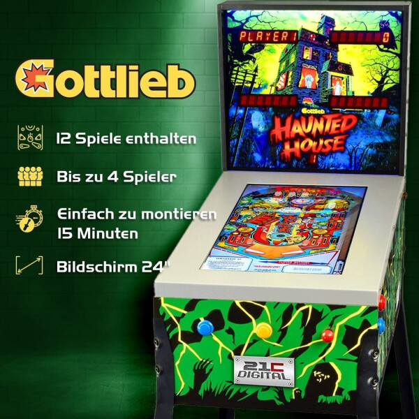 Arcade1Up Pinball Haunted House, Bild 3