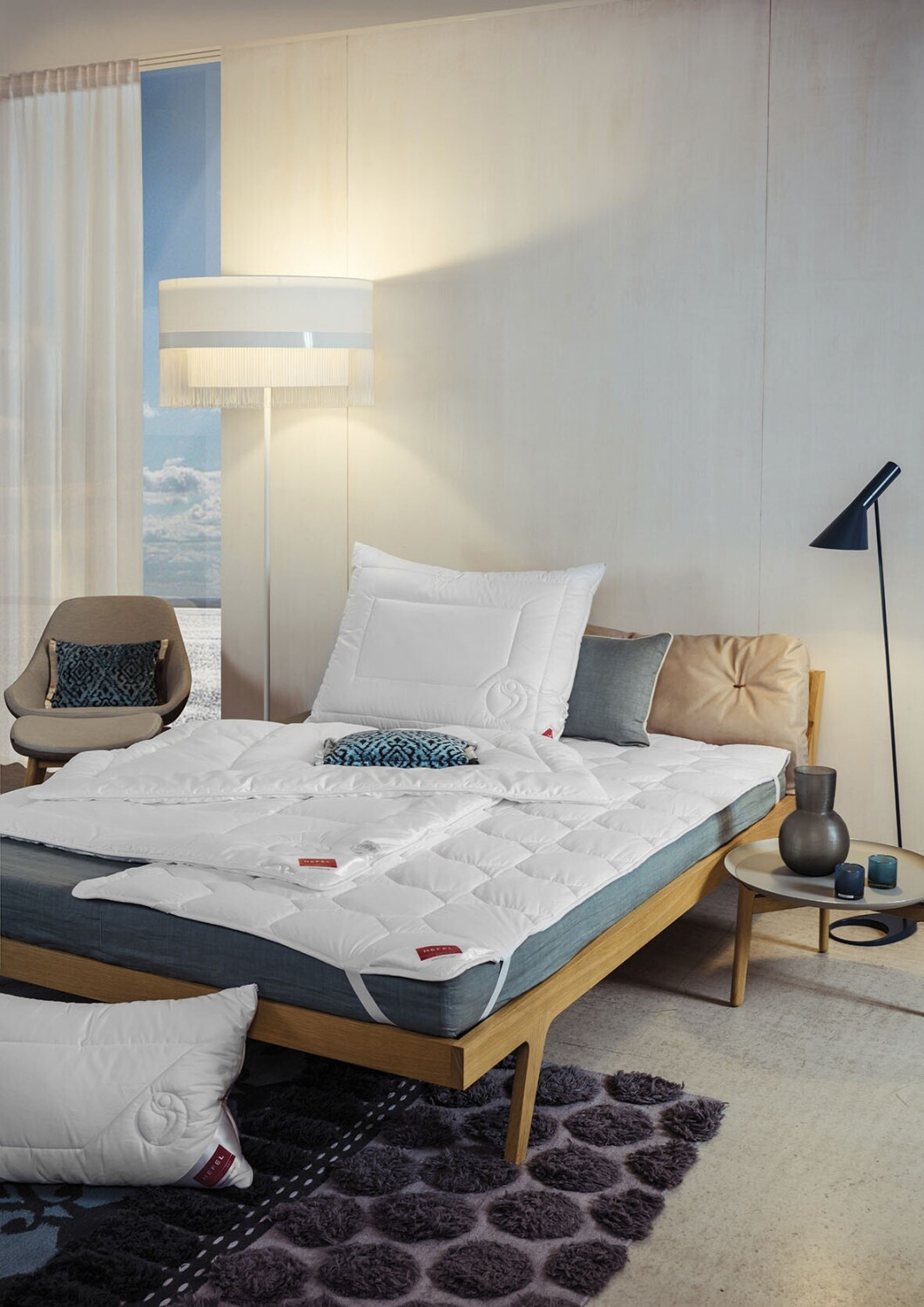 HEFEL Wellness Vitasan Cuscino 40x80 Cm | Ipoallergenico Antiacaro | Morbido E Lavabile A 60° | Made In Austria