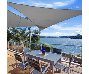 markise 380 Sonnenschutz x 550 cm,Premium PES Polyester Wasserabweisend Imprägniert Rechteck, Schattennetz, Grünes Schattierungsnetz,Für Terrasse Garten, Hellgrau Größe:6-12 m Kugelschlafsack Molton Sommer (BIO-Baumwolle) Set