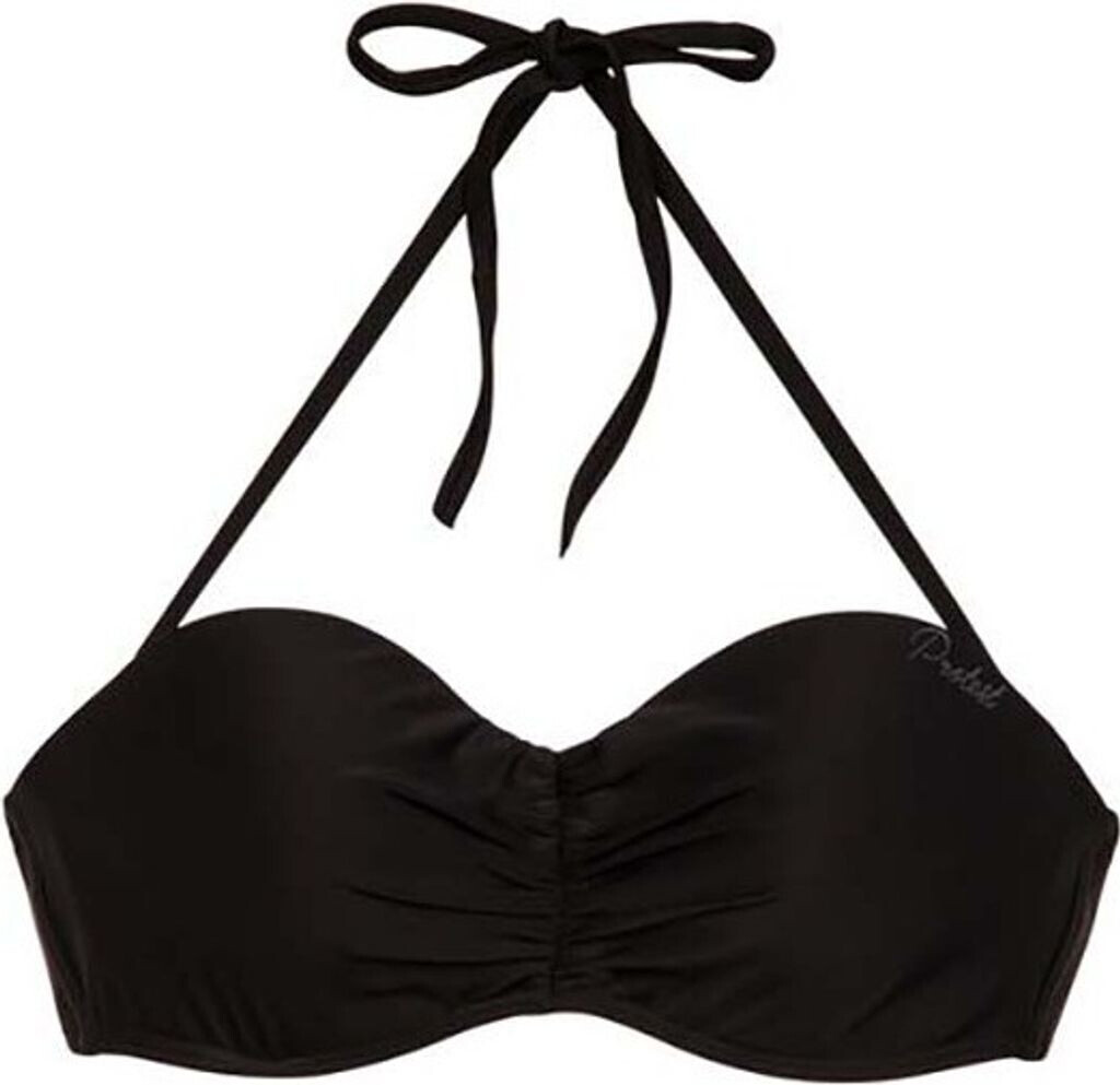Protest Damen Bikini-Oberteil 'MM Hatton' - Neckholder, B-Cup, Schwarz-weiß Gepunktet