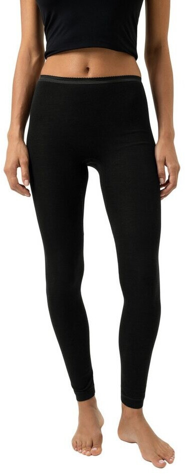Mey Donna Leggings Lunghi Caviglia Taglia 44 - Nero Tinta Unita - Morbidi E Traspiranti Per L'Inverno