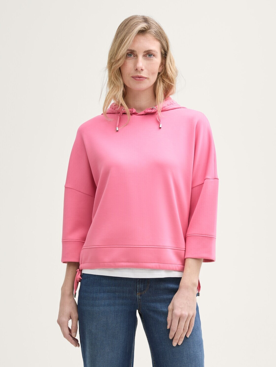 TOM TAILOR DENIM SLEEVE DETAIL - Sweater - antique rose/roze