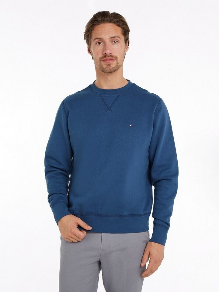 Tommy Hilfiger Essential Fleece Crewneck Sweatshirt blau aegean sea Herren-Sweatshirt