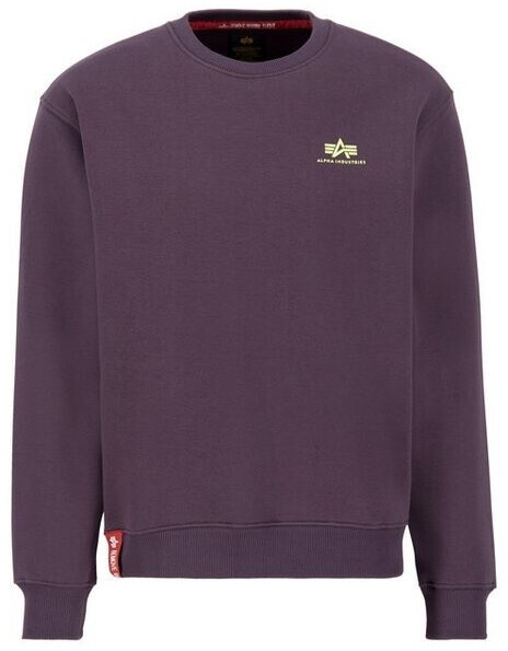 Alpha Industries Sweater Small Logo plum Polyester Herren-Pullover