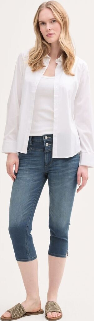 Tom Tailor Jeans Capri Donna: Slim Fit, Vita Alta, Lunghezza 3/4, Comfortevoli E Sostenibili