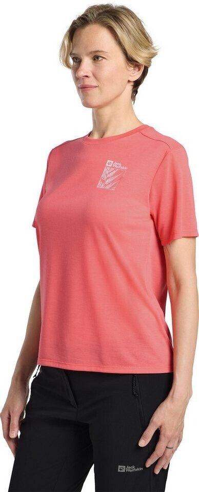 Jack Wolfskin Vonnan Graphic Damen T-Shirt hellrosa