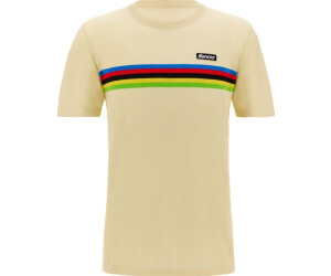 Santini X UCI World Champion T-Shirt cream rainbow