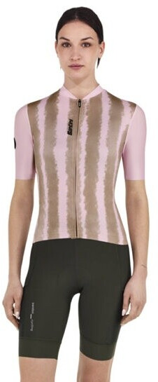 Santini Bambu Radtrikot rosa braun