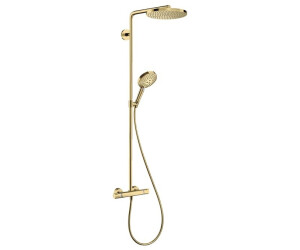 Hansgrohe Raindance S 240 Duschset – 7-in-1 Mit PowderRain, Thermostat, Mattschwarz