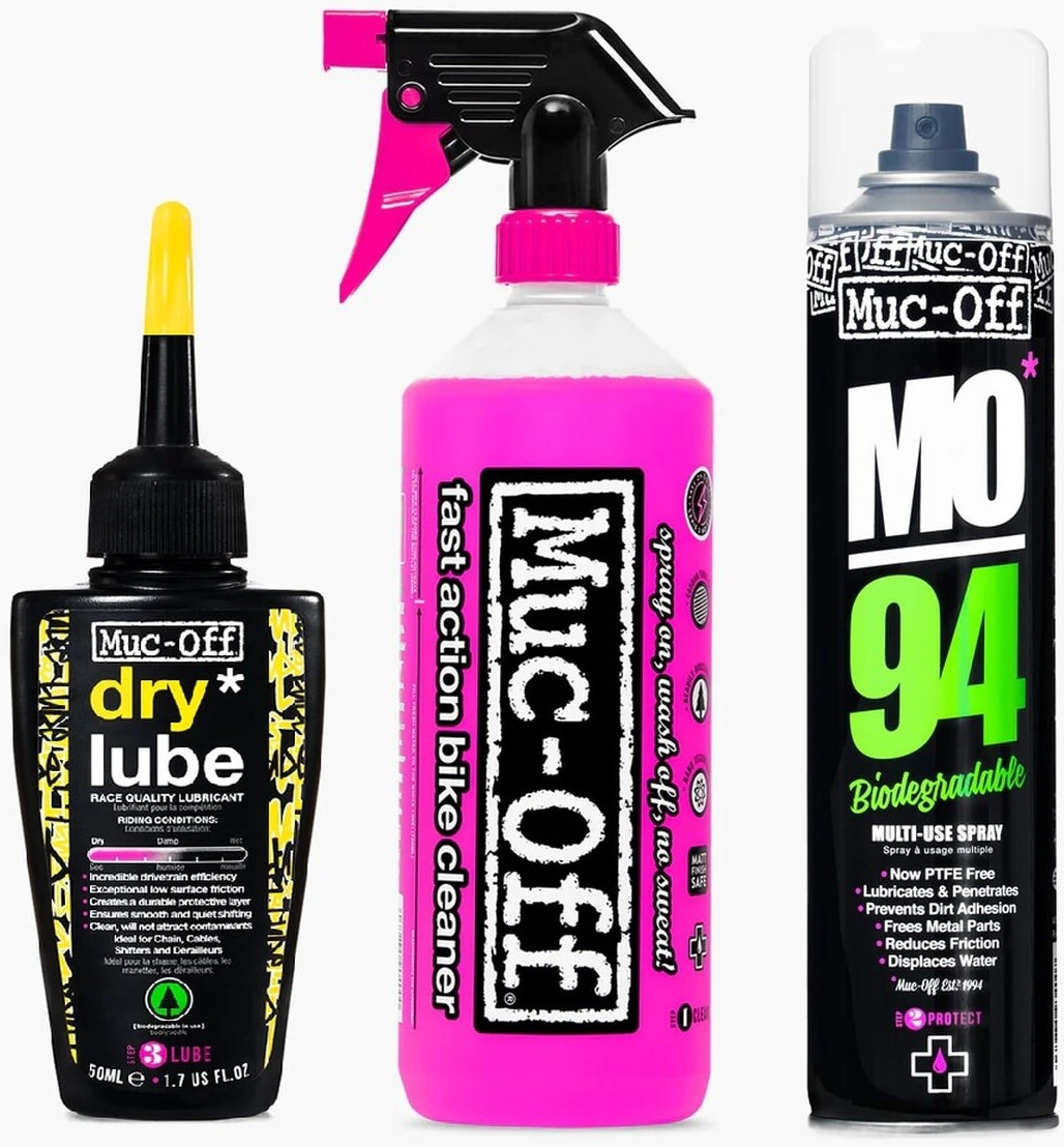 Muc-Off Wash Protect and Dry Lube Reinigungsset 1450ml
