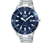 Lorus Orologio Uomo Analogico Al Quarzo RM325JX9 – Cassa Acciaio Inox 45mm, Cinturino In Metallo, Impermeabile 10 Bar (100m), Quadrante Blu
