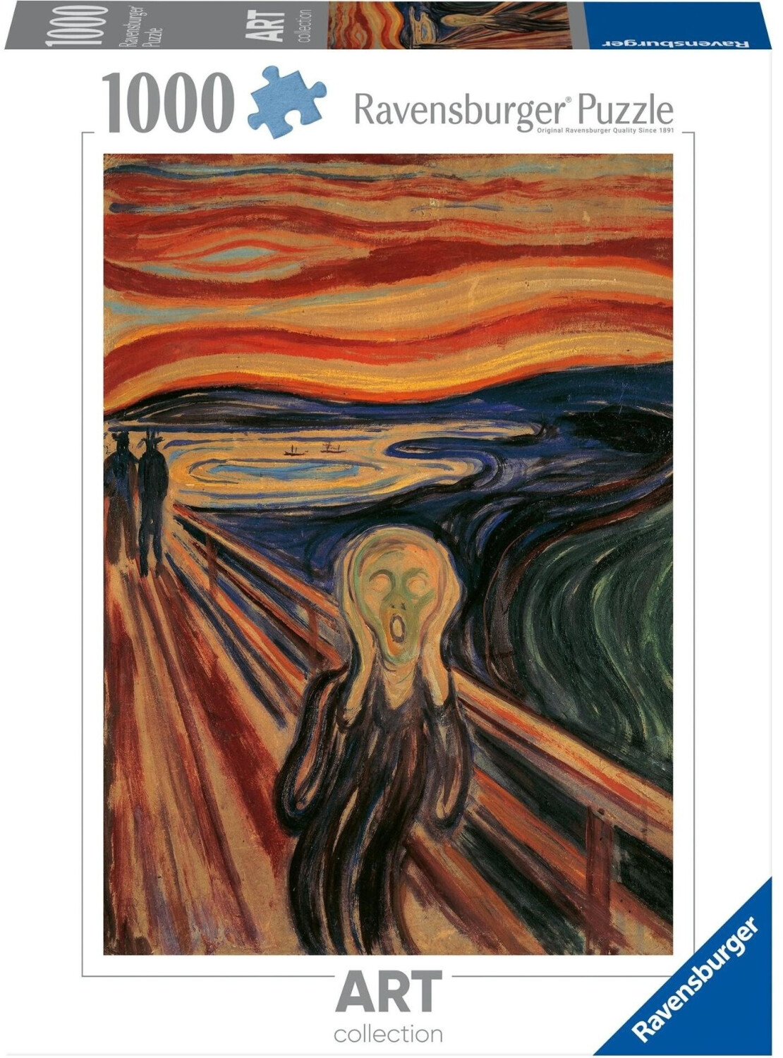 1000 Teile Puzzle Eurographics Eurographics Puzzle 1000 Teile - Der Schrei  Von Edvard Munch Kunst Puzzle 48x68cm, image size:1110x1500
