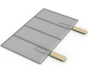 HAGO HAGO Grillrost Edelstahl Grillrost Ersatzrost Grillgitter universal abnehmbare Griffe 67 cm x 40 cm