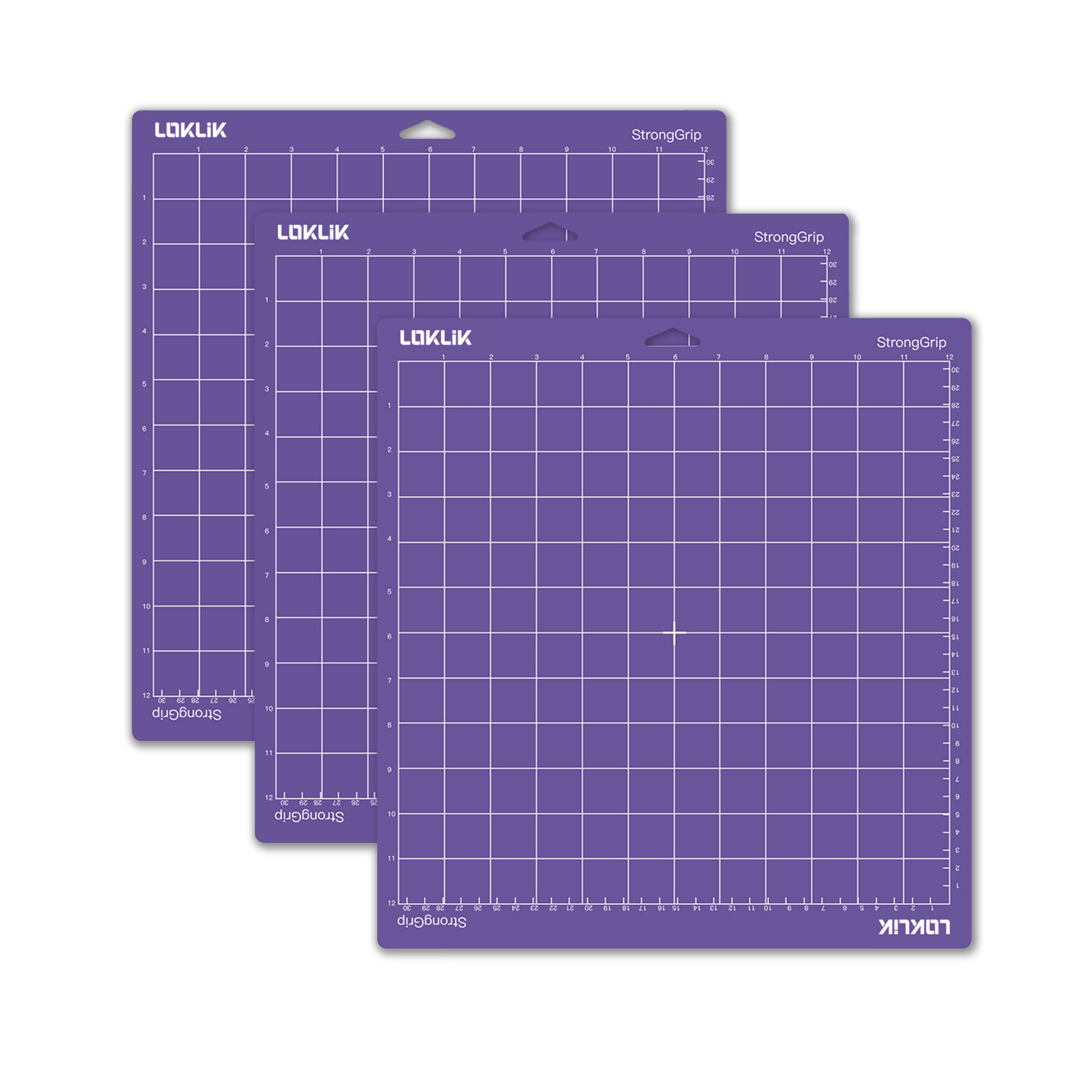 LOKLiK Cutting Mat - 3-pack Purple - Strong Grip (SG-GJ-0003-US-L-B2B)
