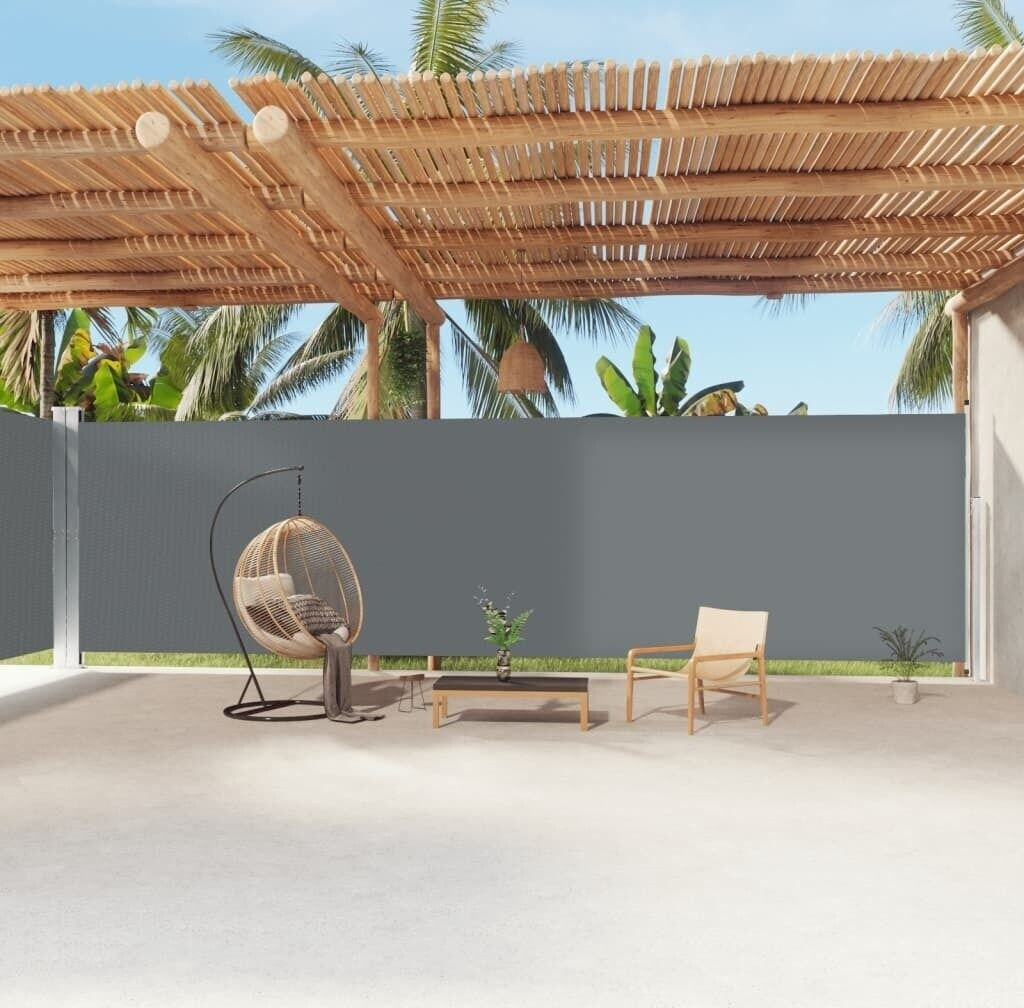 vidaXL Seitenmarkise Ausziehbar 220x1200 cm Anthrazit (318086)