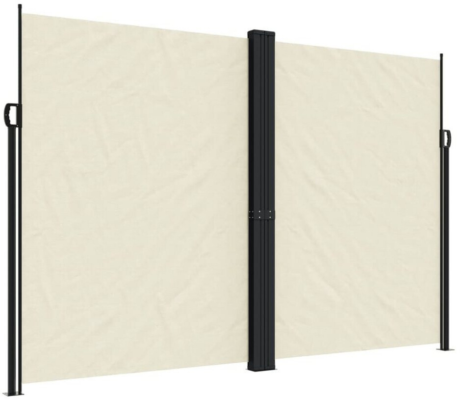 vidaXL Seitenmarkise Ausziehbar 220x1200 cm Creme (4004865)