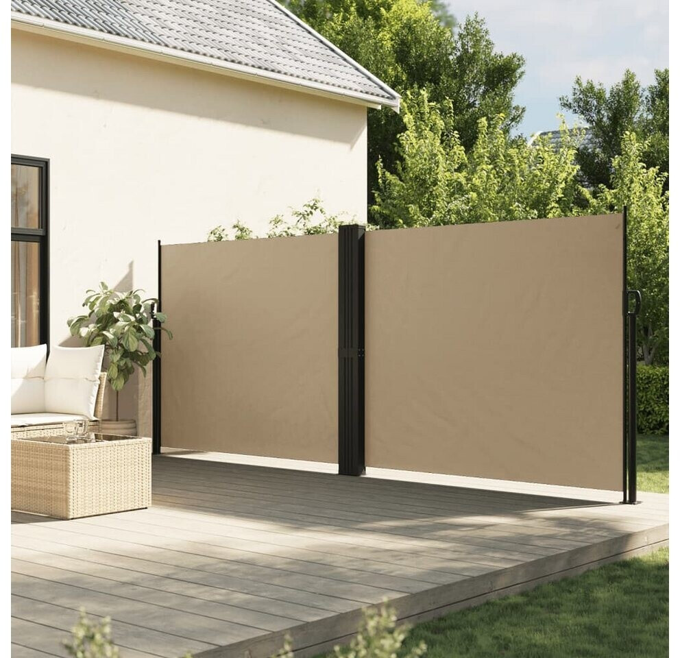 vidaXL Seitenmarkise Ausziehbar 160x1200 cm Beige (4004825)