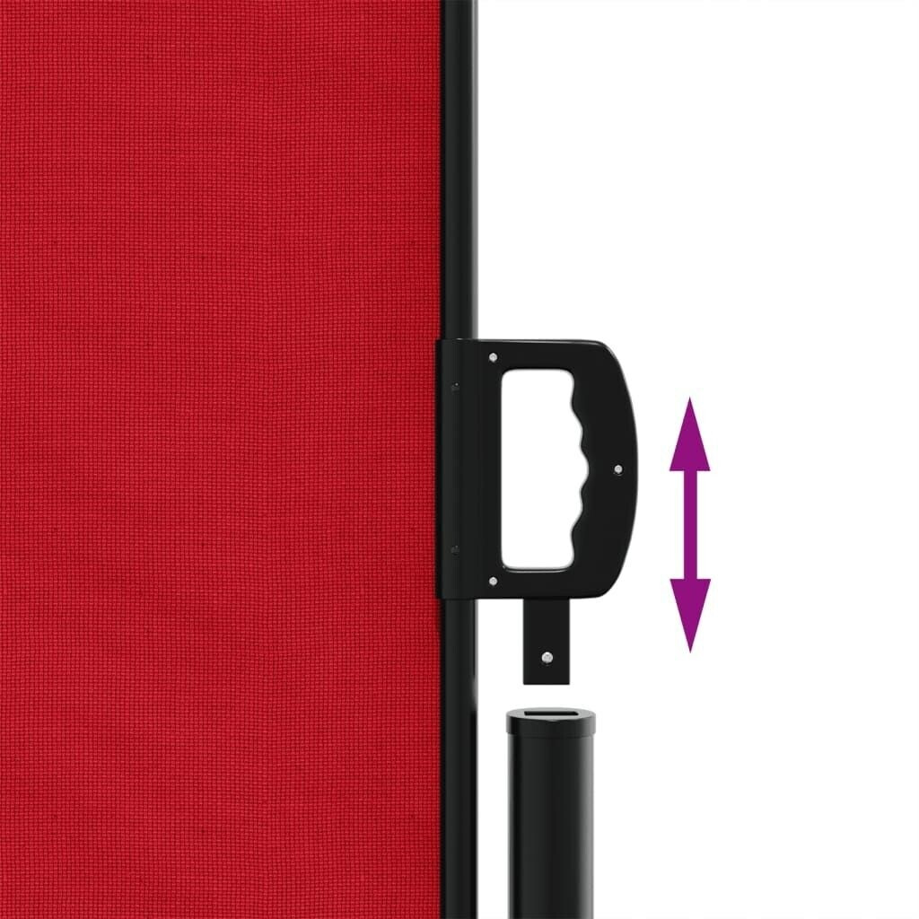 vidaXL Seitenmarkise Ausziehbar 140x600 cm Rot (4004612)