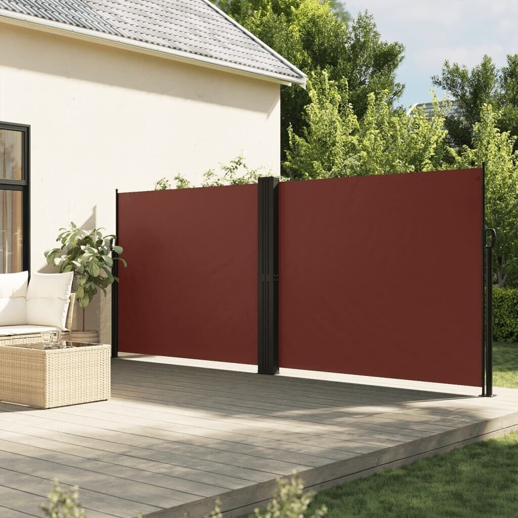 vidaXL Seitenmarkise Ausziehbar 180x1200 cm Braun (4004839)