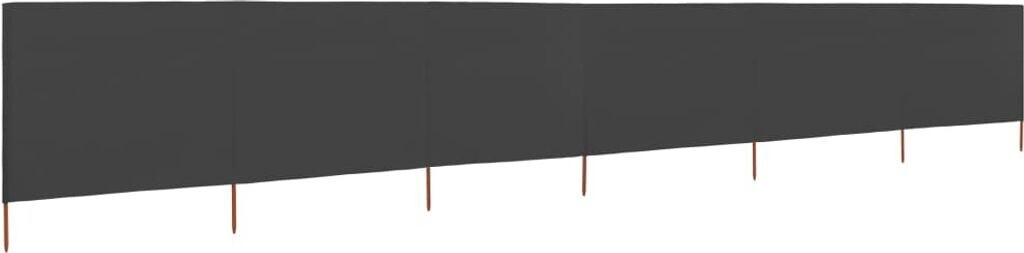 vidaXL 6-teiliges Windschutzgewebe 800 x 160 cm Anthrazit (47182)