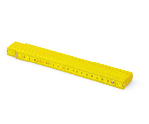 Metrie Folding rule 2 m block 52 yellow with hardened steel joints