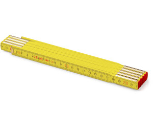Metrie Folding rule 2 m Profi 10 yellow with steel joints